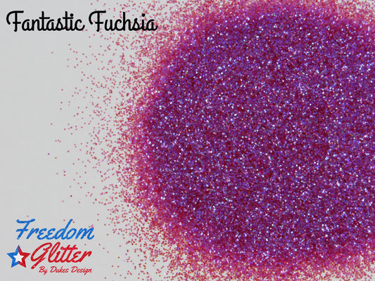 Fantastic Fuchsia (High Sparkle Iridescent Glitter)