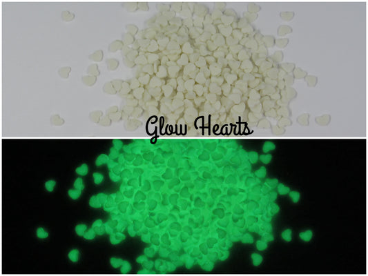 Glow Hearts (Polymer Clay)