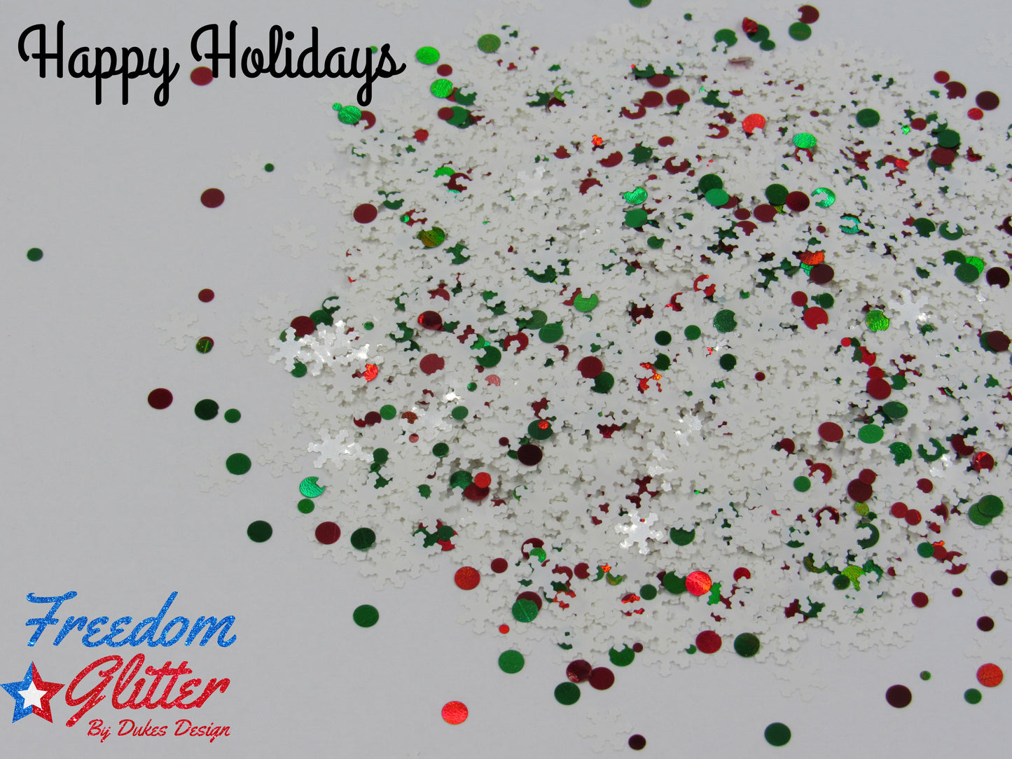 Happy Holidays (Shape Glitter)