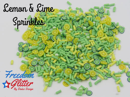 Lemon & Lime Sprinkles (Polymer Clay)