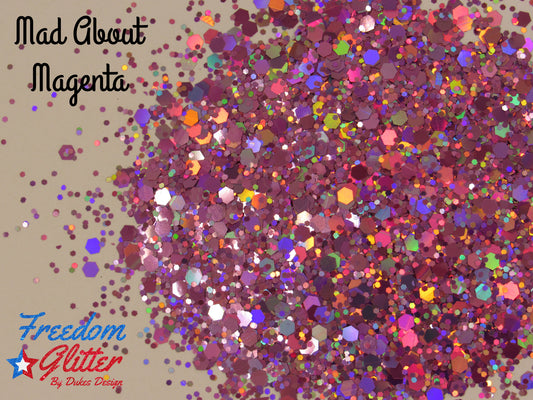 Mad about Magenta (Holographic Glitter)