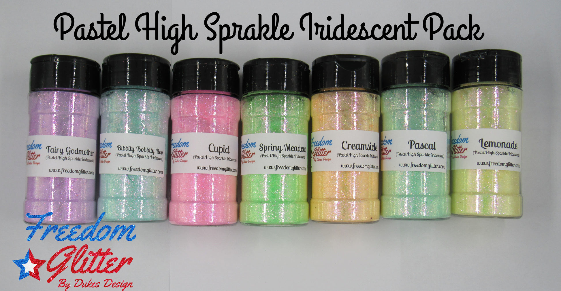 Freedom Glitter Fairy Godmother - Professional Grade Pastel High Sparkle Iridescent Glitter