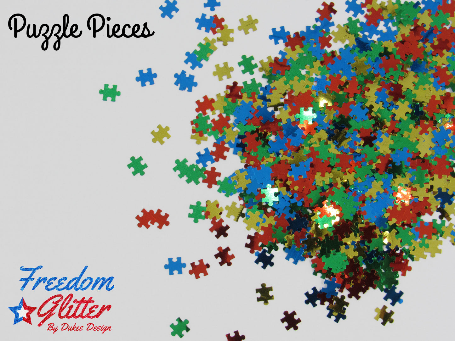 Puzzle Pieces (Shape Glitter)