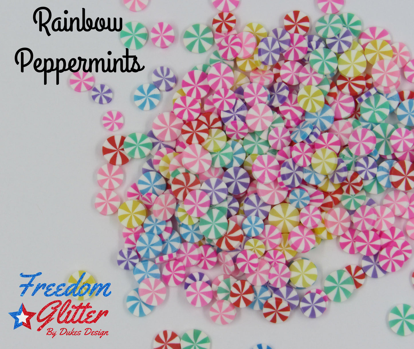 Rainbow Peppermints Polymer Clay)