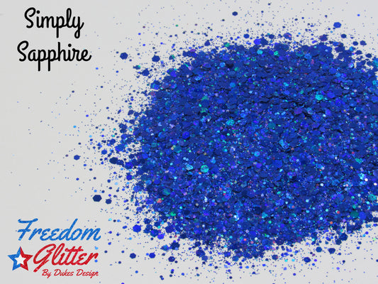 Simply Sapphire (Holographic Glitter)