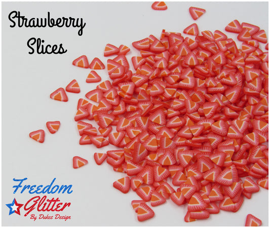 Strawberry Slices (Polymer Clay)
