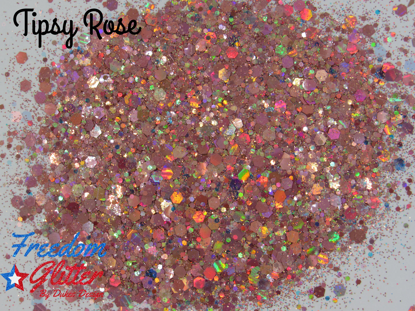 Tipsy Rose (Holographic Glitter)