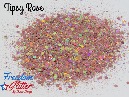 Tipsy Rose (Holographic Glitter)